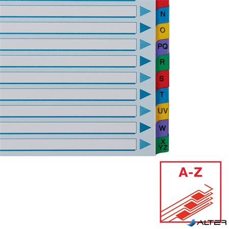 Regiszter, karton, A4, A-Z, ESSELTE "Mylar"
