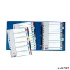 Regiszter, laminált karton, A4, 6 részes, ESSELTE "Mylar"