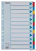 Regiszter, laminált karton, A4, 12 részes, ESSELTE "Mylar"
