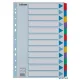 Regiszter, laminált karton, A4, 12 részes, ESSELTE "Mylar"