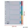 Regiszter, karton, A4, 5 részes, írható előlappal, ESSELTE "Standard", színes