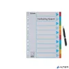 Regiszter, karton, A4, 10 részes, írható előlappal, ESSELTE "Standard", színes
