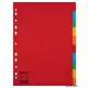 Regiszter, karton, A4, 10 részes, ESSELTE "Economy", színes
