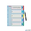 Regiszter, laminált karton, A4 maxi, 1-5, újraírható, ESSELTE