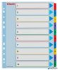 Regiszter, laminált karton, A4 Maxi, 1-10, újraírható, ESSELTE