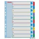 Regiszter, laminált karton, A4 Maxi, 1-10, újraírható, ESSELTE