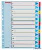 Regiszter, laminált karton, A4 Maxi, 1-12, újraírható, ESSELTE