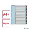 Regiszter, laminált karton, A4 Maxi, 1-31, újraírható, ESSELTE