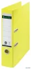Iratrendező, 80 mm, A4, karton, újrahasznosított, LEITZ "180 Recycle", sárga