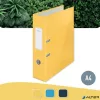 Iratrendező, 80 mm, A4, karton, 180°, LEITZ "Cosy Soft Touch", melegsárga
