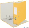 Iratrendező, 80 mm, A4, karton, 180°, LEITZ "Cosy Soft Touch", melegsárga