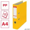 Iratrendező, 75 mm, A4, PP/karton, élvédő sínnel, ESSELTE "Economy", sárga