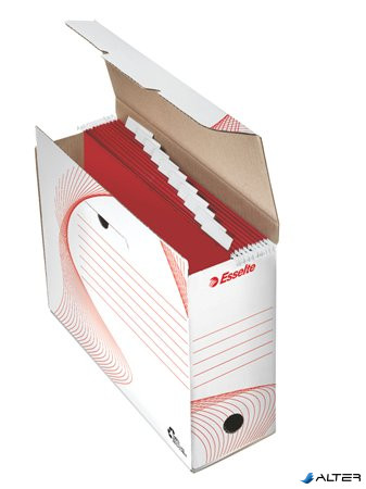 Archiválódoboz, karton, függőmappának, ESSELTE "Standard", fehér