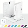 Iratrendező, 65 mm, A4, PP, LEITZ "180 Active Wow", fehér