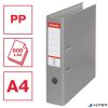 Iratrendező, 75 mm, A4, PP/karton, élvédő sínnel, ESSELTE "Economy", szürke