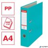 Iratrendező, 75 mm, A4, PP/karton, élvédő sínnel, ESSELTE "Economy", türkiz