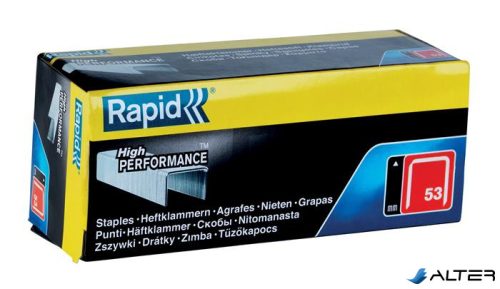 Tűzőkapocs, 53/6, horganyzott, RAPID