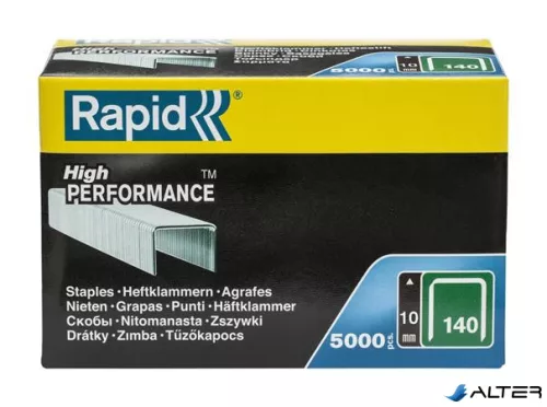 Tűzőkapocs, 140/10, horganyzott, RAPID "5M"