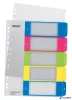 Regiszter, műanyag, A4 Maxi, 1-5, LEITZ 'Wow'