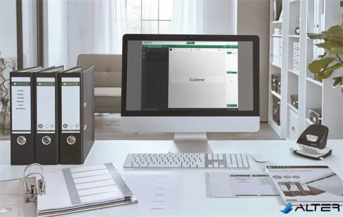 Regiszter, műanyag, A4 Maxi, 1-12, LEITZ "Wow"