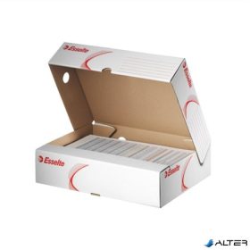   Archiválódoboz, A4, 80 mm, karton, felfelé nyíló, ESSELTE "Standard", fehér