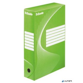   Archiválódoboz, A4, 80 mm, karton, ESSELTE "Boxycolor", zöld