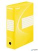 Archiválódoboz, A4, 100 mm, karton, ESSELTE "Boxycolor", sárga