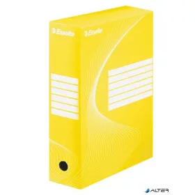   Archiválódoboz, A4, 100 mm, karton, ESSELTE "Boxycolor", sárga
