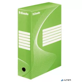   Archiválódoboz, A4, 100 mm, karton, ESSELTE "Boxycolor", zöld