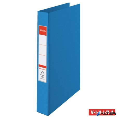 Gyűrűs könyv, 2 gyűrű, 42 mm, A4, PP, ESSELTE "Standard", Vivida kék