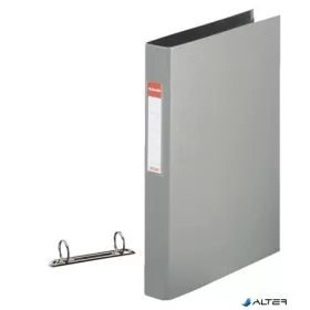   Gyűrűs könyv, 2 gyűrű, 42 mm, A4, PP, ESSELTE "Standard", szürke