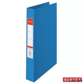   Gyűrűs könyv, 4 gyűrű, 42 mm, A4, PP, ESSELTE "Standard", Vivida kék