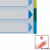 Regiszter, műanyag, A4, 6 részes, ESSELTE