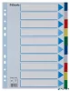 Regiszter, műanyag, A4, 10 részes, ESSELTE
