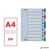 Regiszter, műanyag, A4, 10 részes, ESSELTE