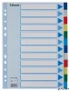Regiszter, műanyag, A4, 12 részes, ESSELTE