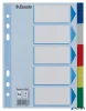Regiszter, műanyag, A5, 5 részes, ESSELTE, színes
