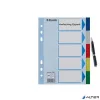 Regiszter, műanyag, A5, 5 részes, ESSELTE, színes