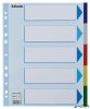 Regiszter, műanyag, A4 Maxi, 5 részes, ESSELTE