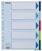 Regiszter, műanyag, A4 Maxi, 5 részes, ESSELTE