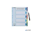 Regiszter, műanyag, A4 Maxi, 5 részes, ESSELTE