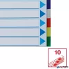 Regiszter, műanyag, A4 Maxi, 10 részes, ESSELTE