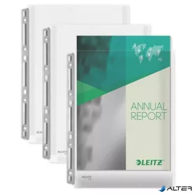   Katalógustartó genotherm, lefűzhető, A4, 170 mikron, narancsos felület, 20 mm, LEITZ "Jumbo Extra"