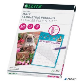 Meleglamináló fólia, 125 mikron, A4, matt, LEITZ "iLam"