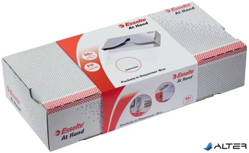 Genotherm, lefűzhető, A4, 43 mikron, narancsos felület, adagolóban, ESSELTE "At Hand"