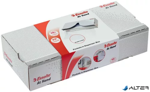 Genotherm, lefűzhető, A4, 55 mikron, víztiszta felület, adagolóban, ESSELTE "At Hand"