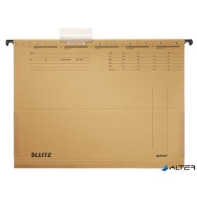   Függőmappa, oldalvédelemmel, karton, A4, LEITZ "Alpha", natúr