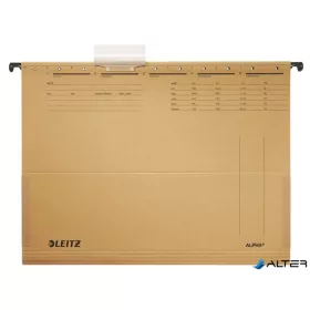   Függőmappa, oldalvédelemmel, karton, A4, LEITZ "Alpha", natúr