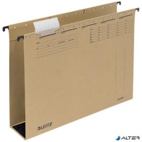 Függőmappa, karton, 60 mm, LEITZ "Alpha" natúr