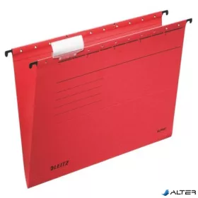   Függőmappa, karton, A4, LEITZ "Alpha Standard", piros